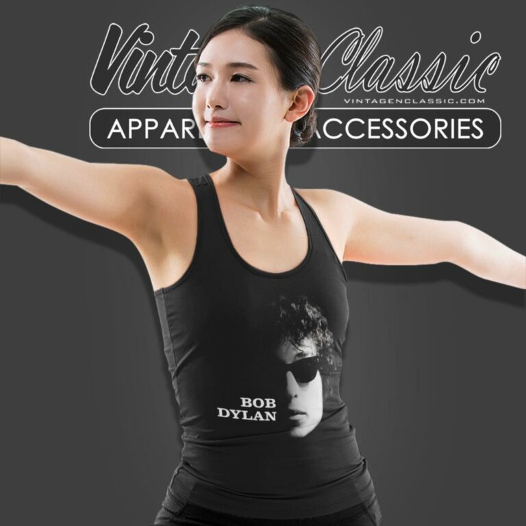 Bob Dylan Sunglasses Tank Top Racerback Bob Dylan Sunglasses Tank Top Racerback