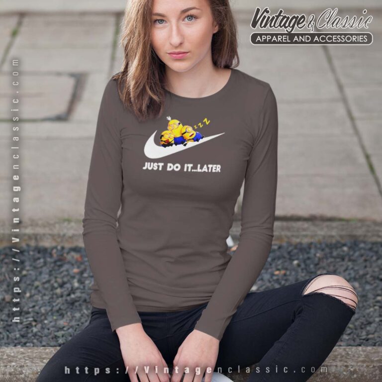 Bob Kevin Dave Just Do It Later Nike Logo Longsleeves Bob Kevin Dave Just Do It Later Nike Logo Longsleeves
