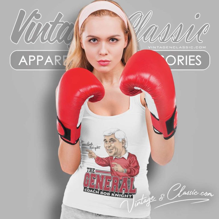 Bob Knight Caricature Tank Top Racerback Bob Knight Caricature Tank Top Racerback