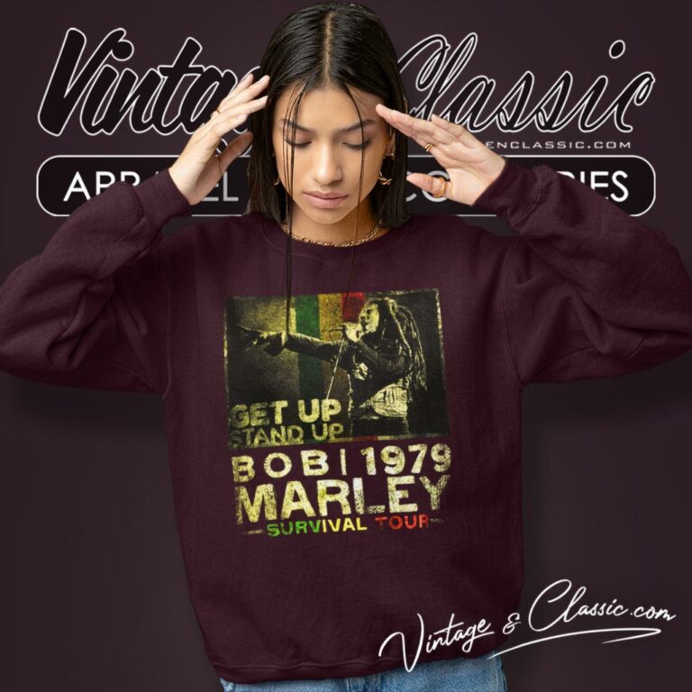 Bob Marley 1979 Survival Tour Sweatshirt Bob Marley 1979 Survival Tour Sweatshirt
