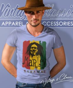 Bob Marley Bahamas V Neck TShirt