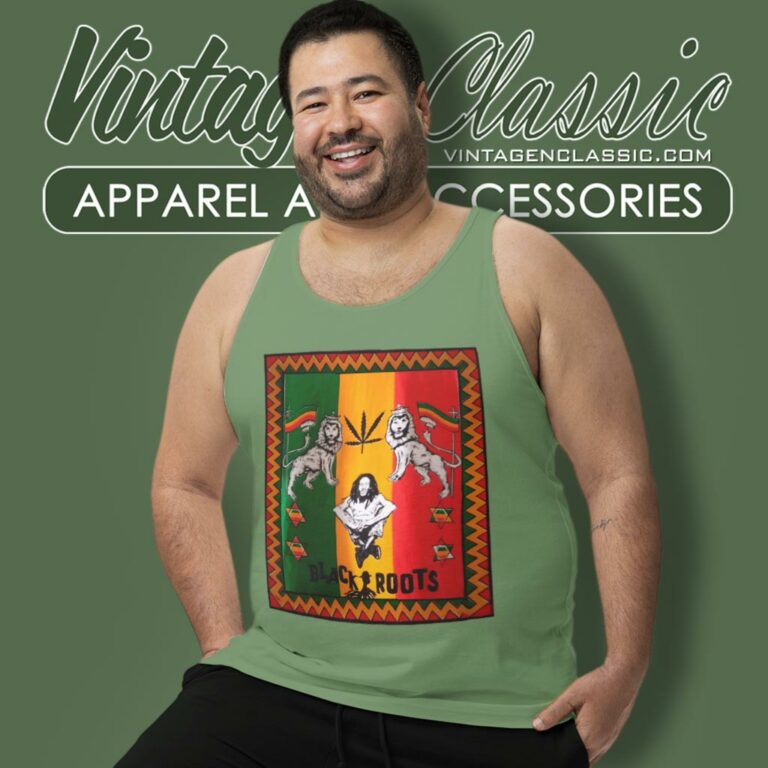 Bob Marley Black Root Tank Top Racerback Bob Marley Black Root Tank Top Racerback