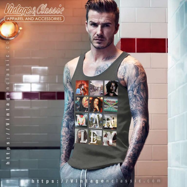 Bob Marley Block Images Tank Top Racerback Bob Marley Block Images Tank Top Racerback