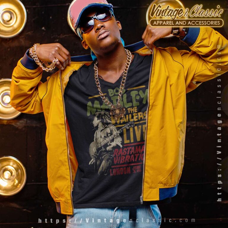 Bob Marley Bttw The Wailers Live V Neck TShirt Bob Marley Bttw The Wailers Live V Neck TShirt