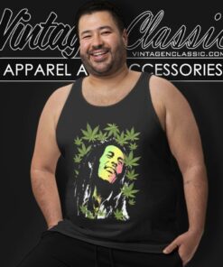 Bob Marley Cannabis Tank Top Racerback
