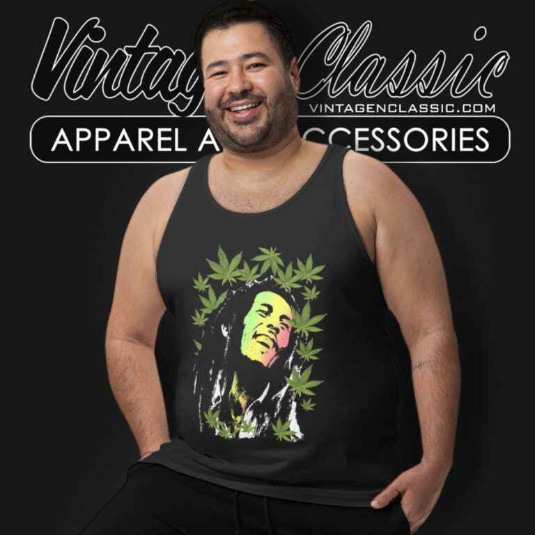 Bob Marley Cannabis Tank Top Racerback Bob Marley Cannabis Tank Top Racerback