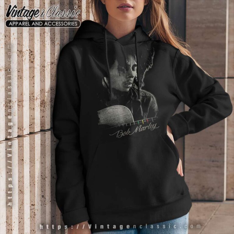 Bob Marley Catch A Fire Guitar Hoodie Bob Marley Catch A Fire Guitar Hoodie