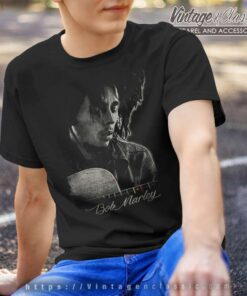 Bob Marley Catch A Fire Guitar T Shirt