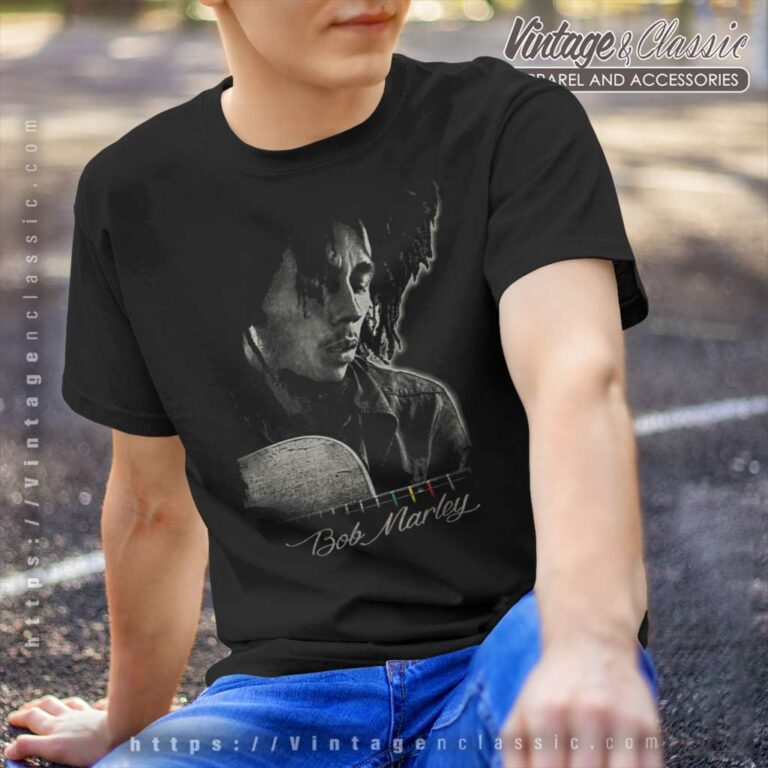 Bob Marley Catch A Fire Guitar T Shirt Bob Marley Catch A Fire Guitar T Shirt