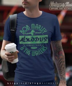 Bob Marley Exodus Europe Tour 1977 T Shirt