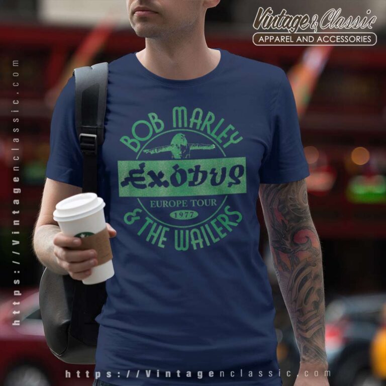 Bob Marley Exodus Europe Tour 1977 T Shirt Bob Marley Exodus Europe Tour 1977 T Shirt