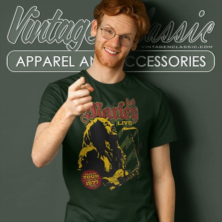 Bob Marley Exodus Tour 1977 T Shirt Bob Marley Exodus Tour 1977 T Shirt