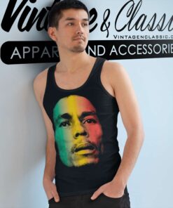 Bob Marley Face Tank Top Racerback