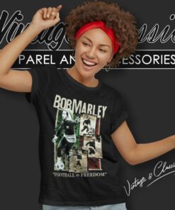 Bob Marley Football Is Freedom Women T Shirt