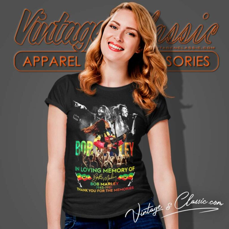 Bob Marley In Loving Memory Women TShirt Bob Marley In Loving Memory Women TShirt