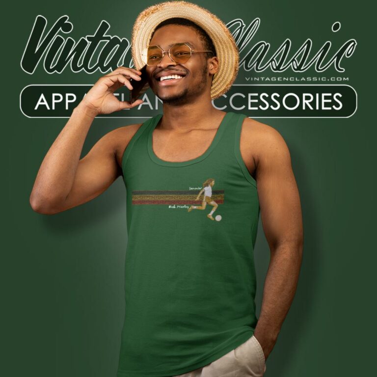 Bob Marley Jammin Soccer Tank Top Racerback Bob Marley Jammin Soccer Tank Top Racerback