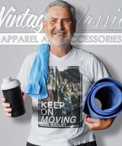 Bob Marley Keep On Moving V Neck TShirt