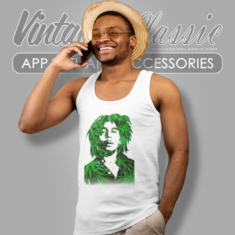 Bob Marley Leaves Tank Top Racerback Bob Marley Leaves Tank Top Racerback