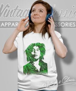 Bob Marley Leaves Women T Shirt