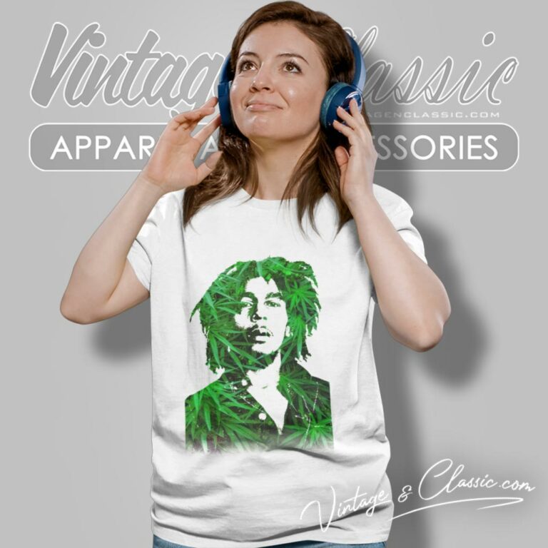 Bob Marley Leaves Women T Shirt Bob Marley Leaves Women T Shirt