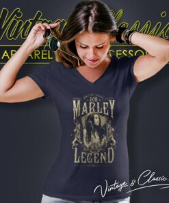 Bob Marley Legend Rebel V Neck TShirt