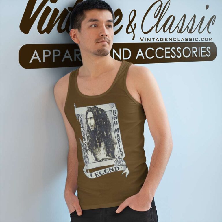 Bob Marley Legend Scroll Tank Top Racerback Bob Marley Legend Scroll Tank Top Racerback
