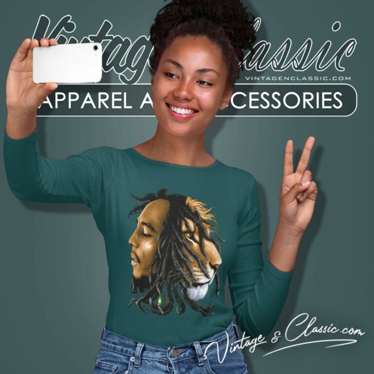 Bob Marley Lion Profile Long Sleeve Tee Bob Marley Lion Profile Long Sleeve Tee