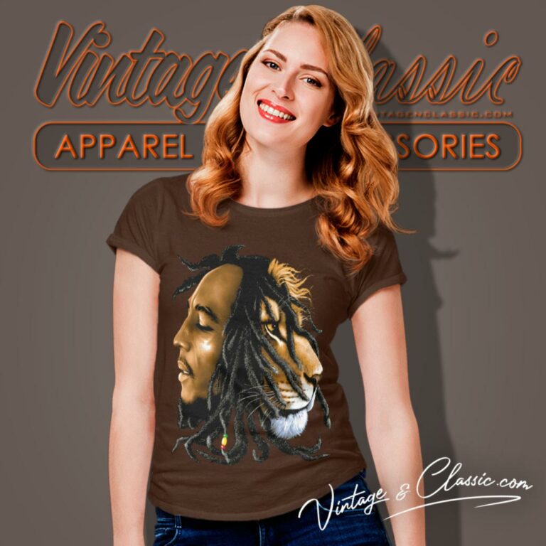 Bob Marley Lion Profile Women T Shirt Bob Marley Lion Profile Women T Shirt
