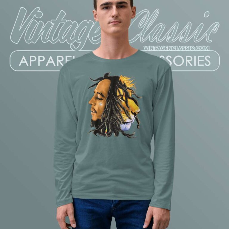Bob Marley Lion Zion Long Sleeve Tee Bob Marley Lion Zion Long Sleeve Tee