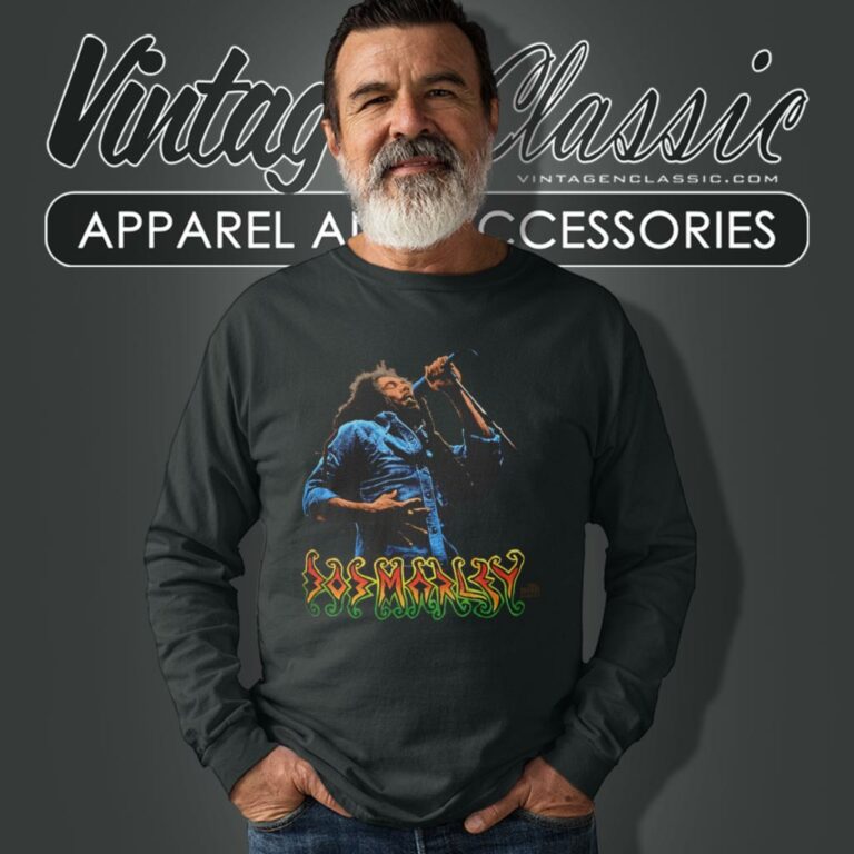 Bob Marley Liquid Blue Dgores Long Sleeve Tee Bob Marley Liquid Blue Dgores Long Sleeve Tee
