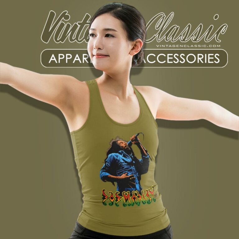 Bob Marley Liquid Blue Dgores Tank Top Racerback Bob Marley Liquid Blue Dgores Tank Top Racerback