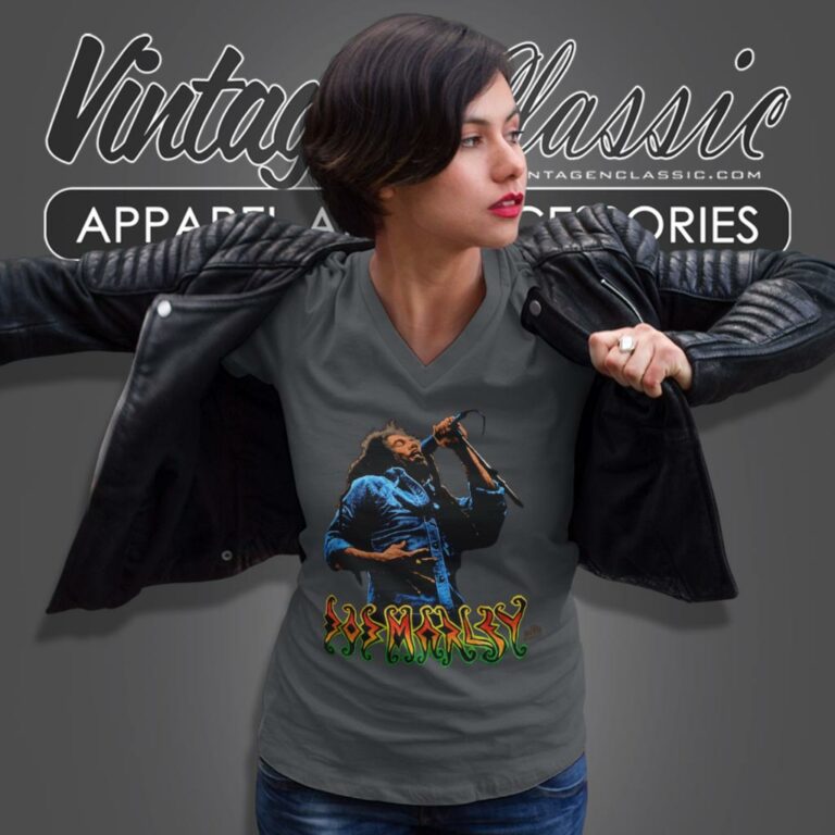 Bob Marley Liquid Blue Dgores V Neck TShirt Bob Marley Liquid Blue Dgores V Neck TShirt