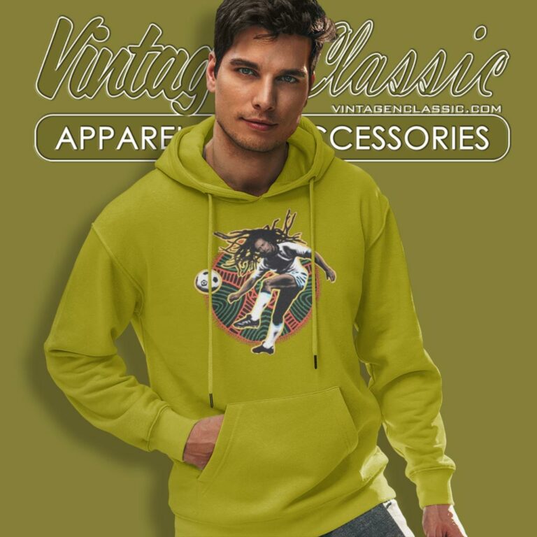 Bob Marley Liquid Blue Soccer Hoodie Bob Marley Liquid Blue Soccer Hoodie