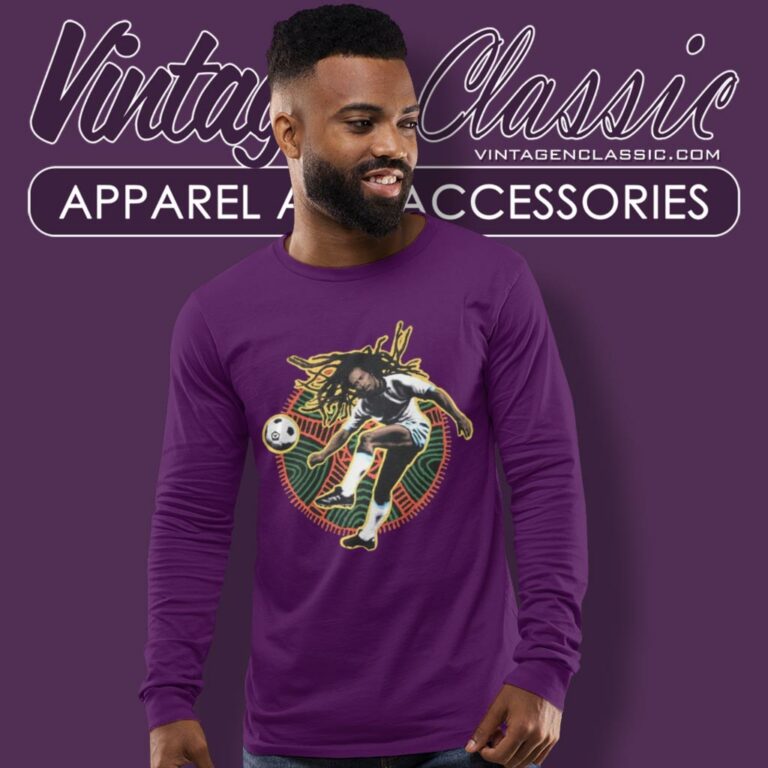 Bob Marley Liquid Blue Soccer Long Sleeve Tee Bob Marley Liquid Blue Soccer Long Sleeve Tee