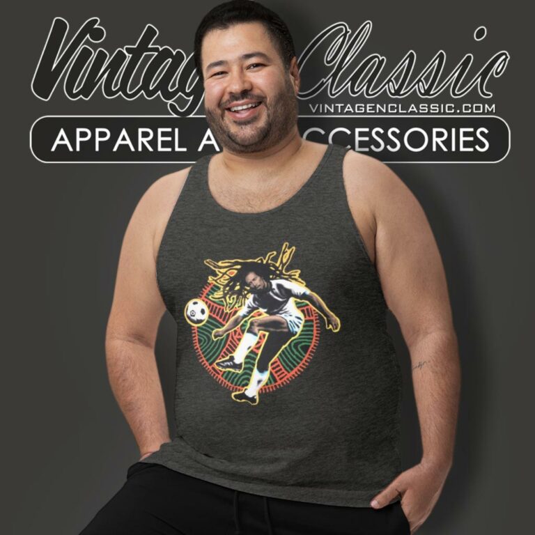 Bob Marley Liquid Blue Soccer Tank Top Racerback Bob Marley Liquid Blue Soccer Tank Top Racerback