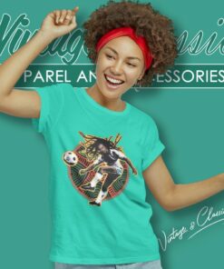 Bob Marley Liquid Blue Soccer Women T Shirt