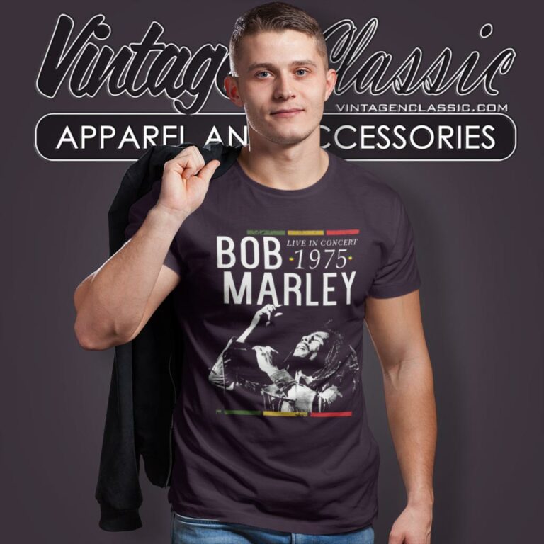 Bob Marley Live In Concert 1975 T Shirt Bob Marley Live In Concert 1975 T Shirt