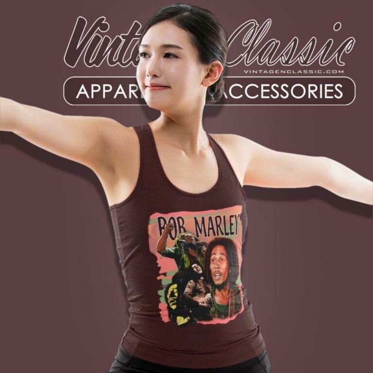 Bob Marley Live In Concert Tank Top Racerback Bob Marley Live In Concert Tank Top Racerback