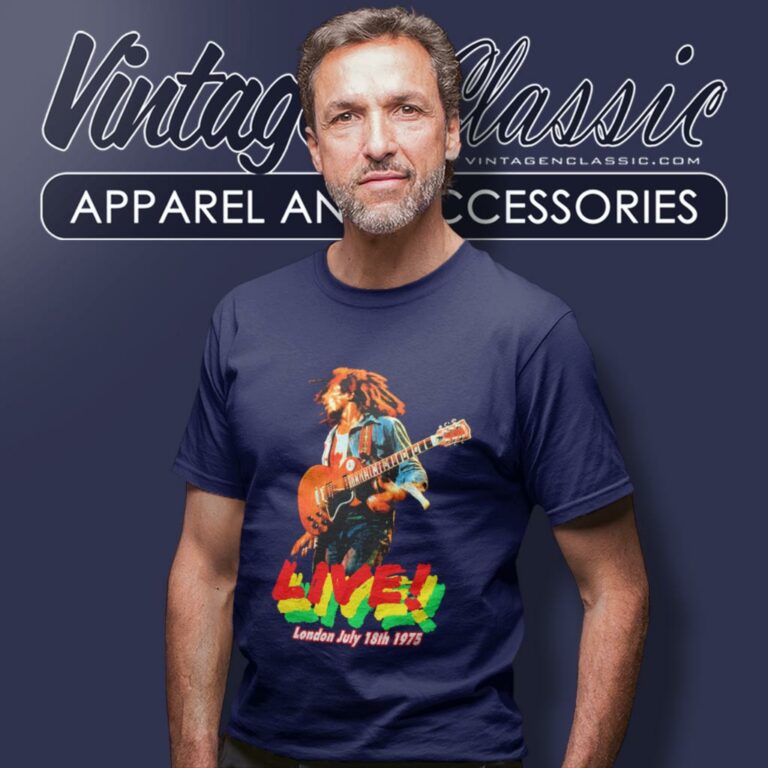 Bob Marley Live London 1975 T Shirt Bob Marley Live London 1975 T Shirt