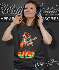 Bob Marley Live London 1975 Women T Shirt