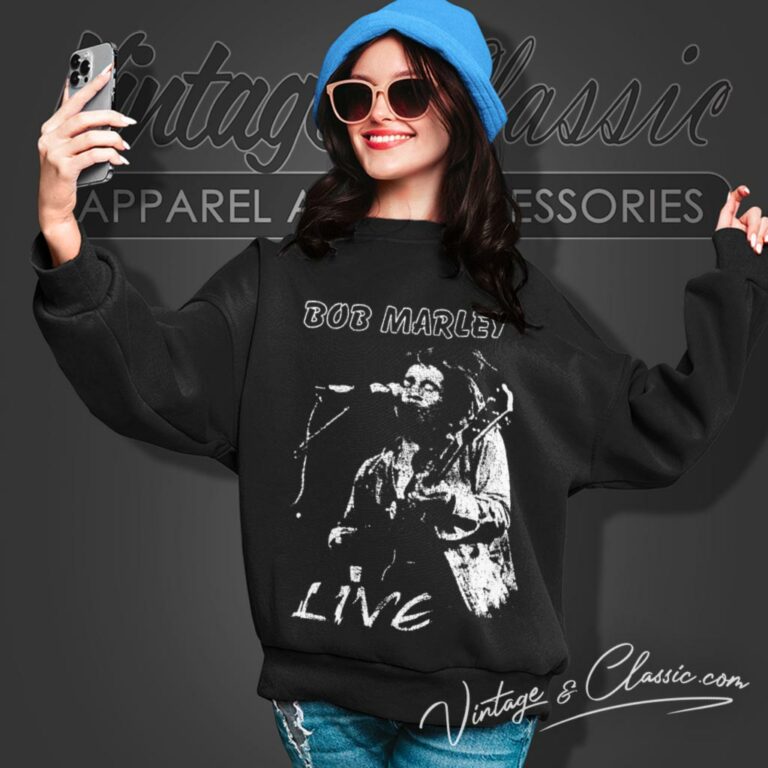 Bob Marley Live Reggae Rasta Sweatshirt Bob Marley Live Reggae Rasta Sweatshirt