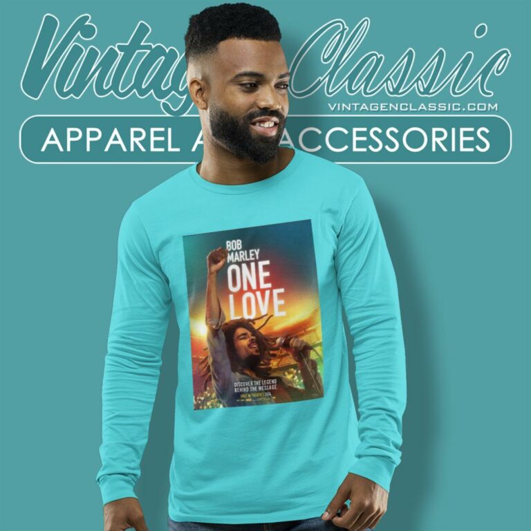 Bob Marley One Love 2024 Movie Long Sleeve Tee Bob Marley One Love 2024 Movie Long Sleeve Tee