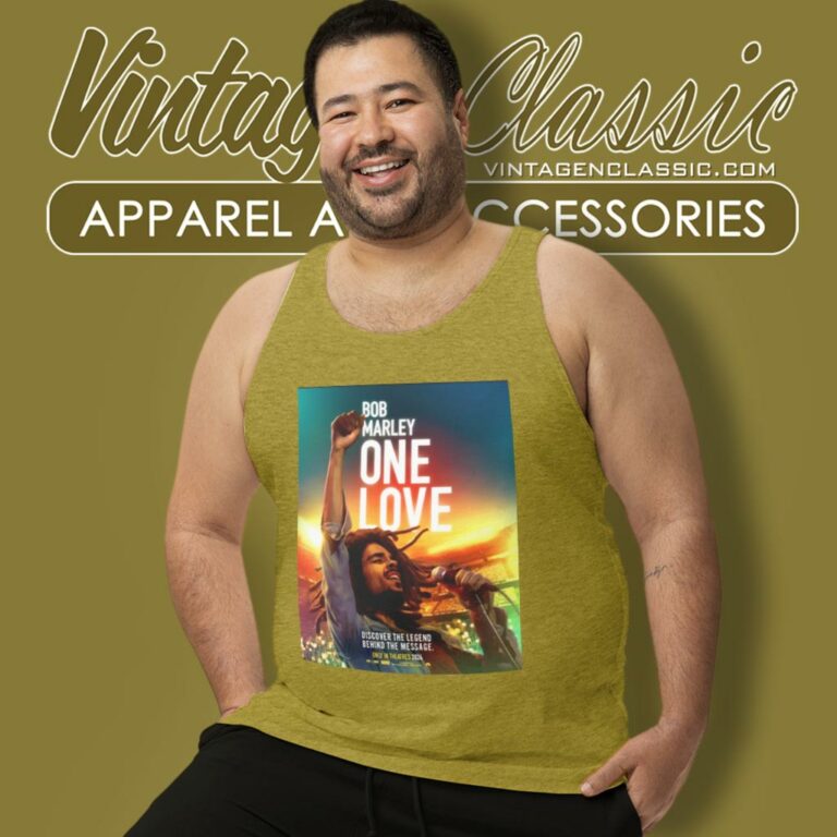 Bob Marley One Love 2024 Movie Tank Top Racerback Bob Marley One Love 2024 Movie Tank Top Racerback