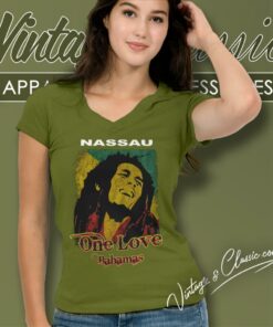 Bob Marley One Love Bahamas V Neck TShirt