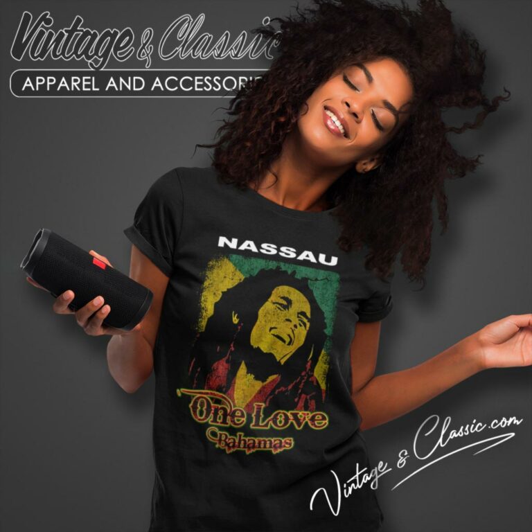Bob Marley One Love Bahamas Women T Shirt Bob Marley One Love Bahamas Women T Shirt