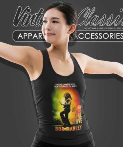Bob Marley One Love First He Changed Music Tank Top Racerback