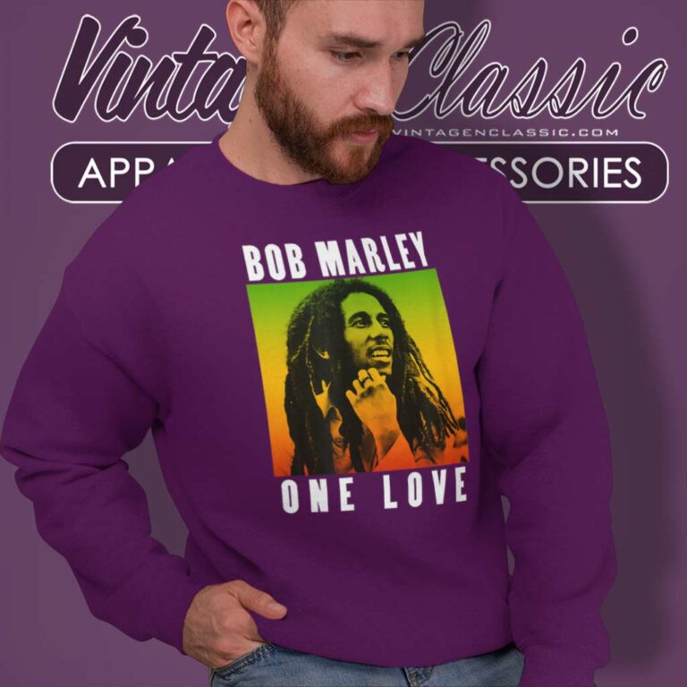Bob Marley One Love Gradient Sweatshirt Bob Marley One Love Gradient Sweatshirt