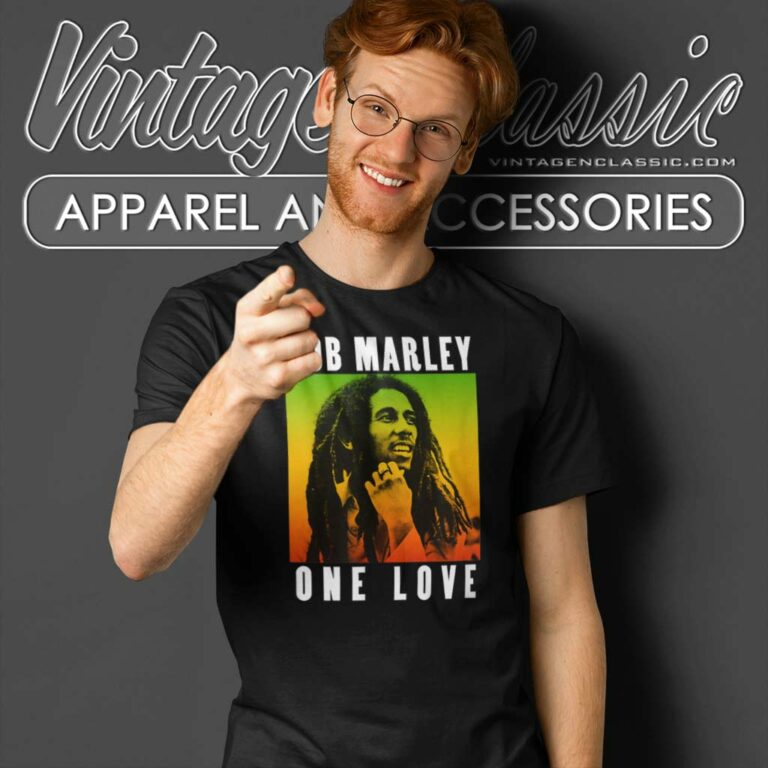 Bob Marley One Love Gradient T Shirt Bob Marley One Love Gradient T Shirt