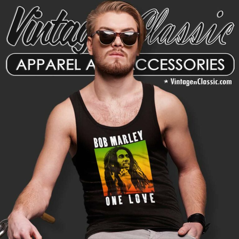 Bob Marley One Love Gradient Tank Top Racerback Bob Marley One Love Gradient Tank Top Racerback