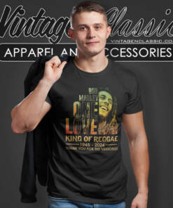 Bob Marley One Love King Of Reggae T Shirt